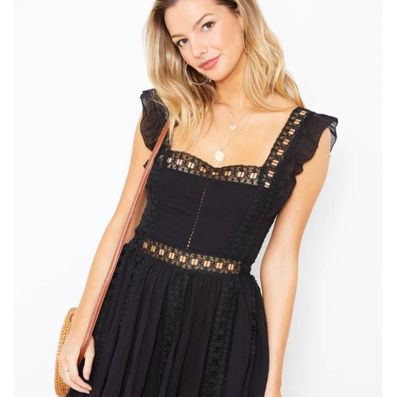 Free People Dresses & Skirts - Free People Black Verona Dress. Size S